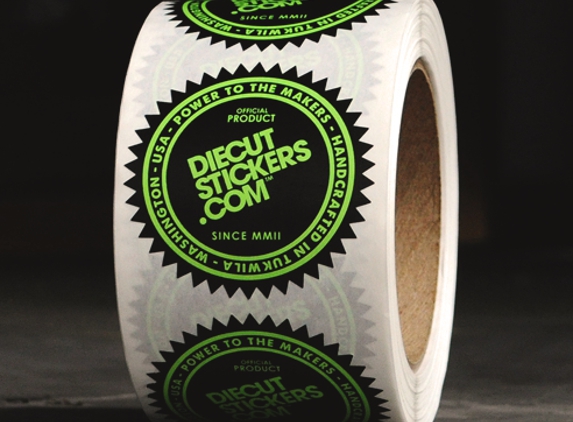 Diecutstickers.com - Tukwila, WA. Create simple packaging or brand products with Custom Paper Labels.