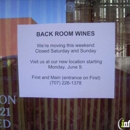 Back Room Wines - Wine Storage