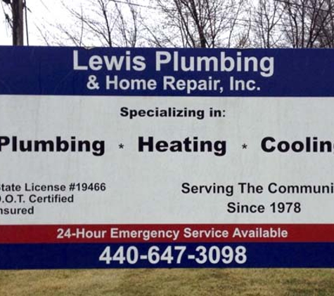 Lewis Plumbing & Home Repair Inc - Wellington, OH