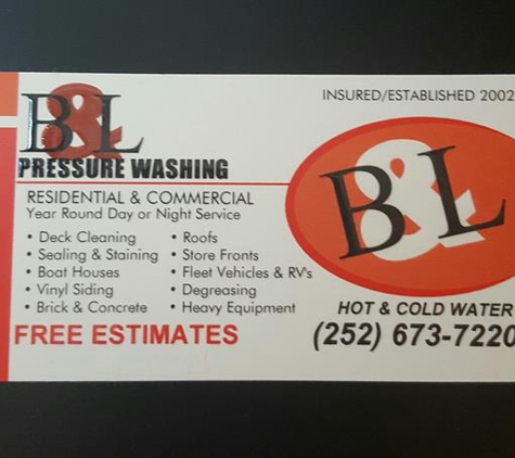 B & L Pressure Washing - Roanoke Rapids, NC