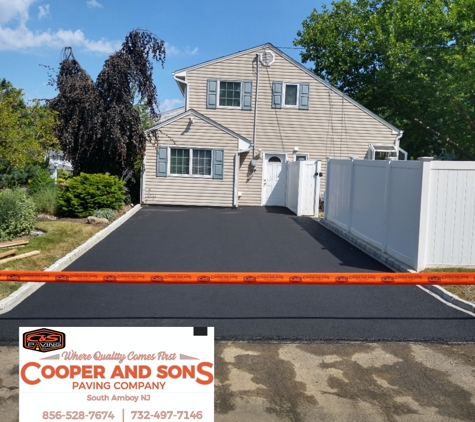 Cooper And Sons Paving - South Amboy, NJ. Cooper and Sons asphalt blacktop paving concrete Belgian block sealcoating hazlet New Jersey