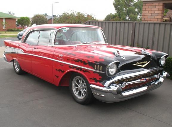 F K F Mechanical Repairs - Minto, NSW. 57 Chev on the way to registration