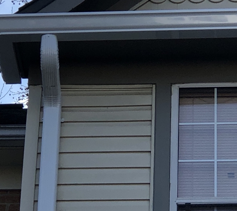 Fichtner Services - Odenton, MD. 6 inch seamless gutters w/3x4" downspouts