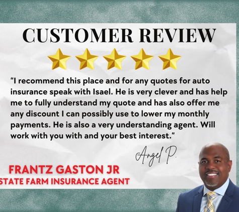 Frantz Gaston Jr - State Farm Insurance Agent - Parsippany, NJ