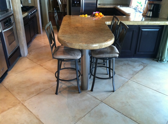 Stoneworks Architectural Concrete - Canyon Country, CA. Concrete Overlay 3'x3' Tile Pattern