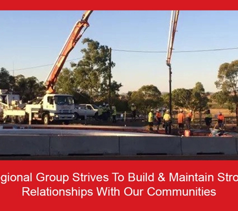Regional Group Australia - Gracemere Concrete. Regional Group Strives To Build & Maintain Strong Relationships With Our Communities