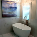 Coastal Interior Shutters - Draperies, Curtains & Window Treatments
