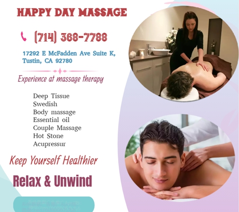 Happy Day Massage - Tustin, CA