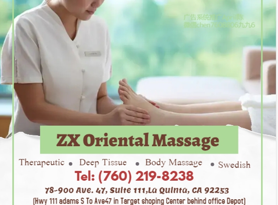 ZX Oriental Massage - La Quinta, CA