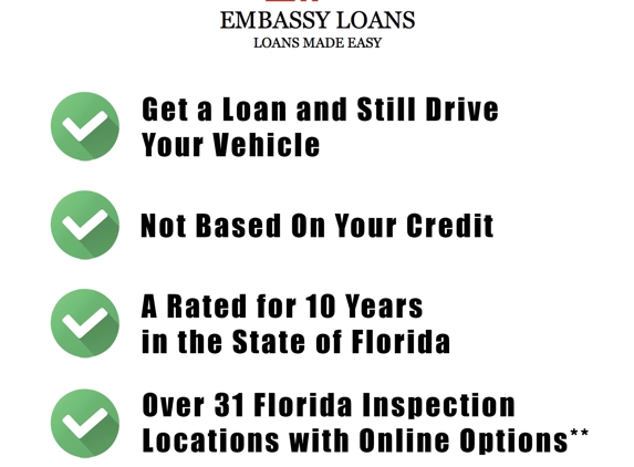 Embassy Auto Title Loans - Jacksonville, FL