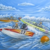 Bass Boat Racing Art Work gallery