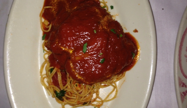 Maggiano's Little Italy - San Jose, CA. Egg plant Parmesan with spaghetti