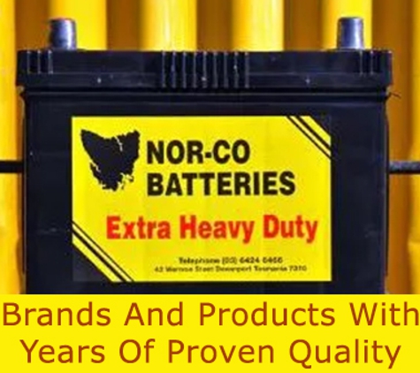 Nor-Co Batteries - Devonport, TAS. Brands And Products With Years Of Proven Quality