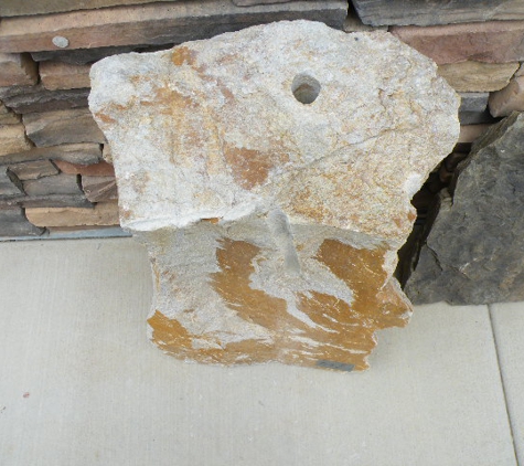 Arrow Rock & Stone - West Jordan, UT. Blond Sandstone Drilled Fountain