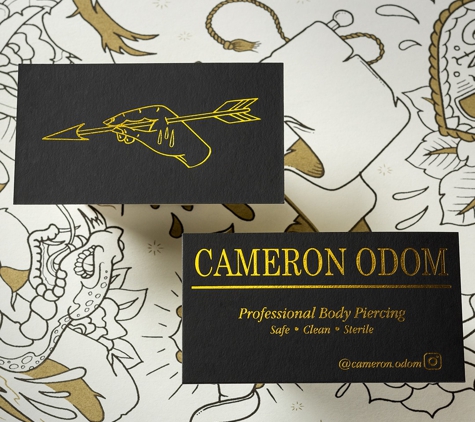 Printoutloud.com - Prescott, AZ. black business cards with gold foil