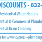 Emergency plumbing in Cypress TX