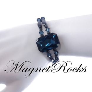 Magnet Rocks - Daytona Beach, FL. Divine Collection Montana Crystal Magnetic Hematite Bracelet.