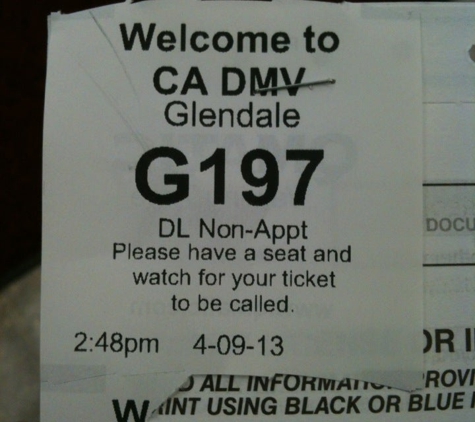 California Department of Motor Vehicles - DMV - Glendale, CA