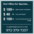 Plumbers Mesquite TX