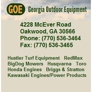 Georgia Outdoor Equipment- - Oakwood, GA