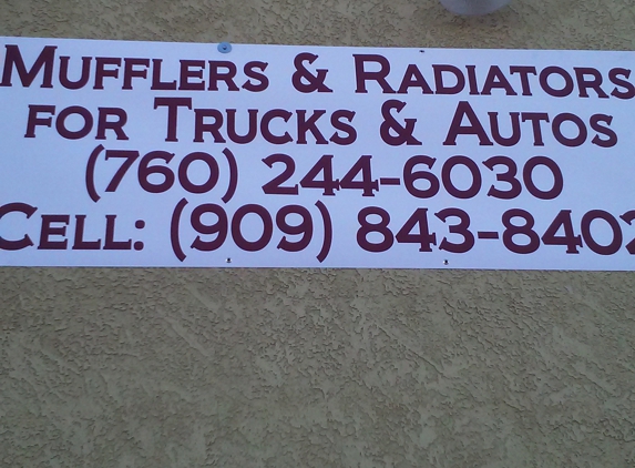 CALIFORNIA MUFFLERS AND RADIATORS TRUCK,AUTO AND INDUSTRIAL - Hesperia, CA