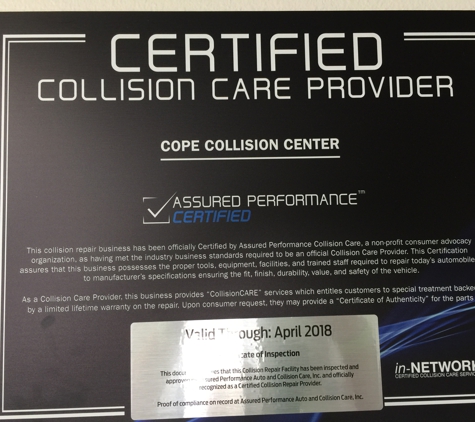 Cope Collision Center - Meridian, ID