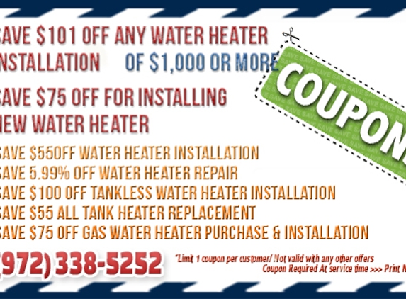 Water Heater Addison TX - Addison, TX