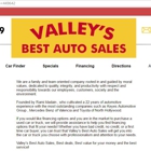 Valley's Best Auto Sales