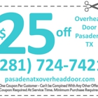 Pasadena TX Overhead Door