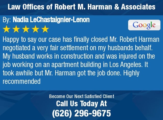 Law Offices of Robert M. Harman & Associates - Pasadena, CA