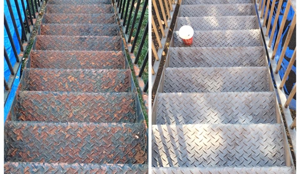 Top Notch Sandblasting - Randallstown, MD. Sandblasting Steps -Before & After