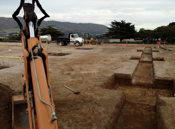 Mr. Backhoe, Inc. - Bakersfield, CA. Digging footings, pilasters, & elevator pits for concrete pad