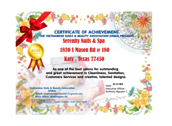 Serenity Nails & Spa - Katy, TX