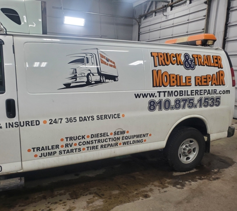 Truck and Trailer Mobile Repair, LLC - Flint, MI. Service Van Loaded with tools and common parts.