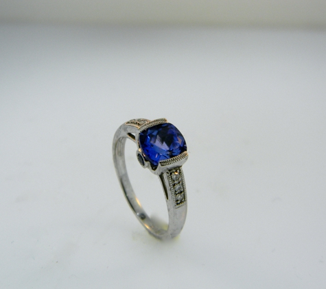 Adam's Jewelry 611 - Stroudsburg, PA. Tanzenite and Diamond ring