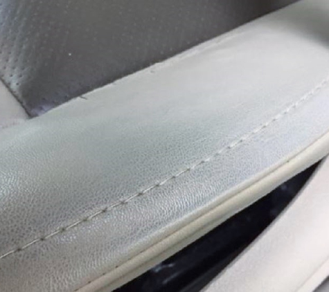 Top Line Auto Upholstery - Crystal Lake, IL. This is what my Drivers Seat looked like before the repair was started...Notice the "flattened" bolster..