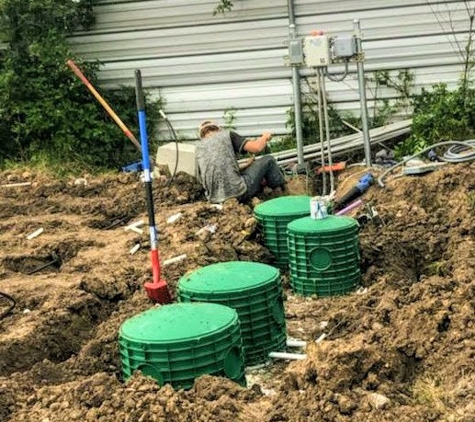 TER Septic Sight & Utilities LLC - Tomball, TX. Finishing the installation of a new Septic System