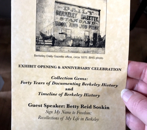 Berkeley Historical Society - Berkeley, CA