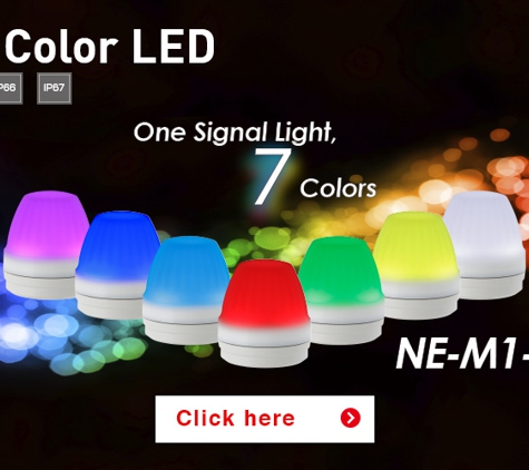 Patlite ANZ Distribution - Signals ANZ - Melbourne, VIC. PATLITE NE Multi Colour LED Breast Lamp