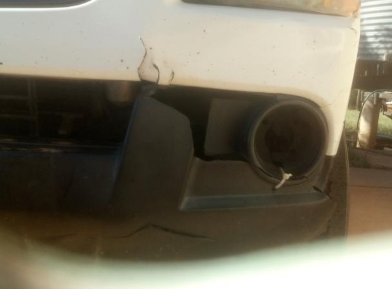 Jones Smash Repairs Pty Ltd - Charleville, QLD. Front Kangaroo Damage