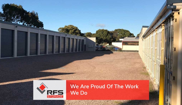 RFS Storage - Quoiba, TAS. We Are Proud Of The Work We Do