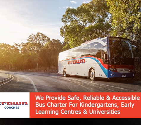 Crown Coaches Pty. Ltd. - Nunawading, VIC. We Provide Safe, Reliable & Accessible Bus Charter For Kindergartens, Early Learning Centres & Universities
