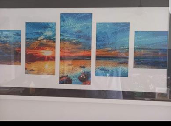 Pinnacle Picture Framing - Woodridge, QLD. Sunset diamond art