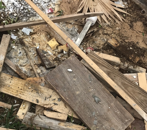 Galveston County Pool And Spa - Santa Fe, TX. Debris for a month