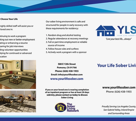 Your Life Sober Living - Phillips Ranch, CA