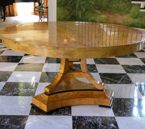 Vienna Woods & Maszhiewicz Bros - Los Angeles, CA. Vienna Woods custom Design 60 inches diameter round table