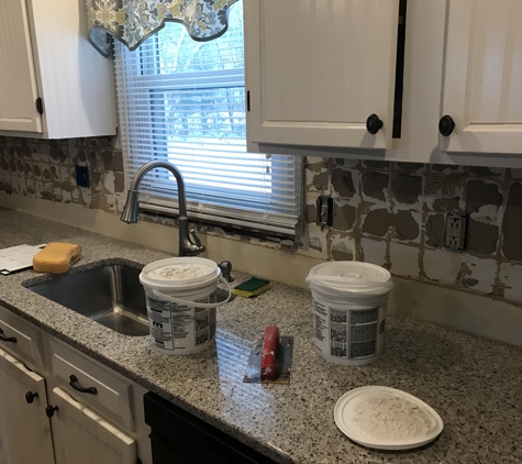 AMR Construction & Remodeling - Medford, MA. Kitchen Backsplash before 