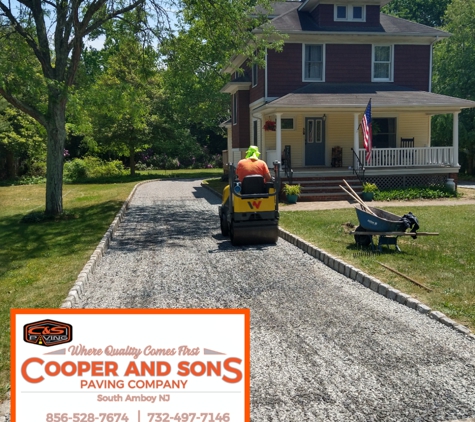 Cooper and Sons Paving - Parlin, NJ. Menlo Park New Jersey best Paving Company near me parking lot asphalt Cooper and Sons Paving Company