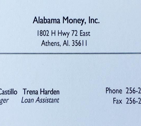 Alabama Money, Inc. - Athens, AL