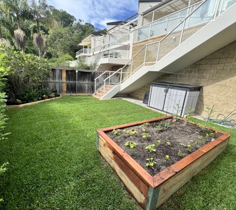 Alan's Landscapes - Gladesville, NSW. Townhouse yard just finished from a different perspective